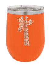Load image into Gallery viewer, Giraffe Laser Engraved  Wine Tumbler (Etched)
