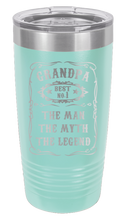 Load image into Gallery viewer, Grandpa - The Man, The Myth, The Legend - Customizable Laser Engraved Tumbler (Etched)
