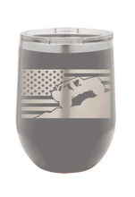 Load image into Gallery viewer, Jeep Flag 2 Laser Engraved Wine Tumbler (Etched)
