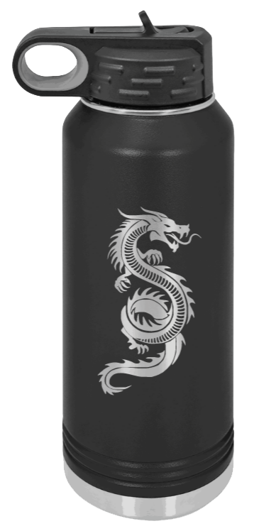 Dragon Laser Engraved Water Bottle (Etched)