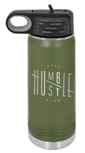 Load image into Gallery viewer, Stay Humble Hustle Hard Laser Engraved Water Bottle (Etched)

