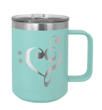 Load image into Gallery viewer, Love Music Laser Engraved Mug (Etched)
