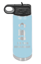 Load image into Gallery viewer, Tombstone Huckleberry Laser Engraved Water Bottle

