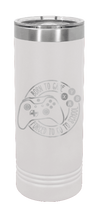 Load image into Gallery viewer, Born To Game Laser Engraved Skinny Tumbler (Etched)
