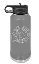 Load image into Gallery viewer, Born To Game Laser Engraved Water Bottle
