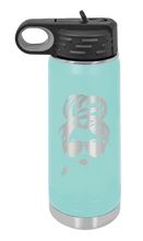 Load image into Gallery viewer, Hair Bun - Customizable - Laser Engraved Water Bottle (Etched)
