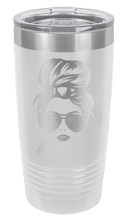 Load image into Gallery viewer, Hair Bun - Customizable - Laser Engraved Tumbler (Etched)
