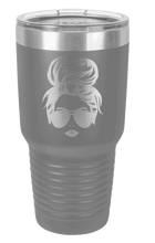 Load image into Gallery viewer, Hair Bun Laser Engraved Tumbler (Etched)
