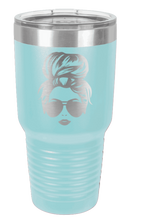 Load image into Gallery viewer, Hair Bun Laser Engraved Tumbler (Etched)
