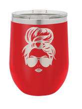 Load image into Gallery viewer, Hair Bun Laser Engraved Wine Tumbler (Etched)
