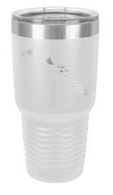 Load image into Gallery viewer, Hawaii State American Flag Laser Engraved Tumbler (Etched)
