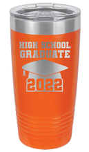 Load image into Gallery viewer, High School Graduate 2022 Laser Engraved Tumbler (Etched)
