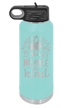 Load image into Gallery viewer, Humble and Kind Laser Engraved Water Bottle (Etched)
