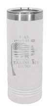 Load image into Gallery viewer, 1776% Sure Not One Is Taking My Guns Laser Engraved Skinny Tumbler (Etched)

