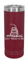 Load image into Gallery viewer, Dont Tread On Me Laser Engraved Skinny Tumbler (Etched)
