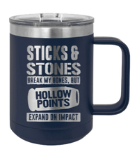 Load image into Gallery viewer, Hollowpoints Expand On Impact Laser Engraved Mug (Etched)
