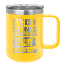 Load image into Gallery viewer, Hollowpoints Expand On Impact Laser Engraved Mug (Etched)
