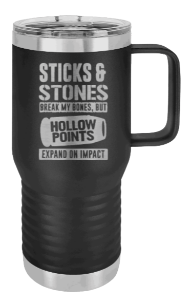 Hollowpoints Expand On Impact Laser Engraved Mug (Etched)