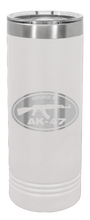 Load image into Gallery viewer, Insured By AK-47 Laser Engraved Skinny Tumbler (Etched)
