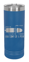Load image into Gallery viewer, Anatomy Of A Pew Laser Engraved Skinny Tumbler (Etched)

