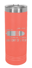 Load image into Gallery viewer, Anatomy Of A Pew Laser Engraved Skinny Tumbler (Etched)
