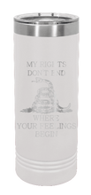 Load image into Gallery viewer, My Rights Laser Engraved Skinny Tumbler (Etched)
