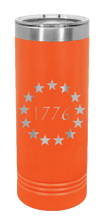 Load image into Gallery viewer, 1776 Patriotic Laser Engraved Skinny Tumbler (Etched)
