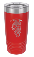 Load image into Gallery viewer, Illinois - Home Is Where the Heart is Laser Engraved Tumbler (Etched)
