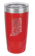 Load image into Gallery viewer, Indiana - Home Is Where the Heart is Laser Engraved Tumbler (Etched)
