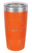 Load image into Gallery viewer, Iowa Home Laser Engraved Tumbler (Etched)
