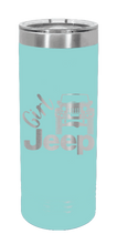 Load image into Gallery viewer, Girl Jeep JK Laser Engraved Skinny Tumbler (Etched)
