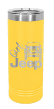 Load image into Gallery viewer, Girl Jeep JK Laser Engraved Skinny Tumbler (Etched)
