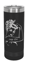 Load image into Gallery viewer, Jeep Girl Laser Engraved Skinny Tumbler (Etched)
