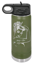 Load image into Gallery viewer, Jeep Girl Laser Engraved Water Bottle (Etched)
