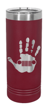 Load image into Gallery viewer, Jeep Wave Laser Engraved Skinny Tumbler (Etched)
