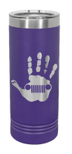 Load image into Gallery viewer, Jeep Wave Laser Engraved Skinny Tumbler (Etched)
