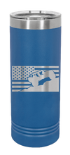 Load image into Gallery viewer, Jeep FLag 2 Laser Engraved Skinny Tumbler (Etched)
