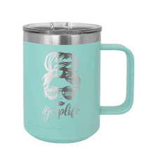 Load image into Gallery viewer, Jeep Life - Messy Bun Laser Engraved Mug (Etched)
