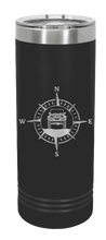 Load image into Gallery viewer, Jeep Compass JK Laser Engraved Skinny Tumbler (Etched)
