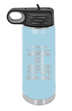 Load image into Gallery viewer, Trail Riding Jeep Girl  Laser Engraved Water Bottle (Etched)

