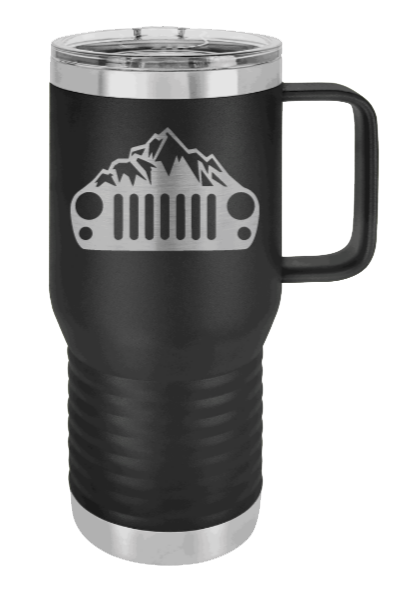 Jeep JK Mountains Laser Engraved Mug (Etched)