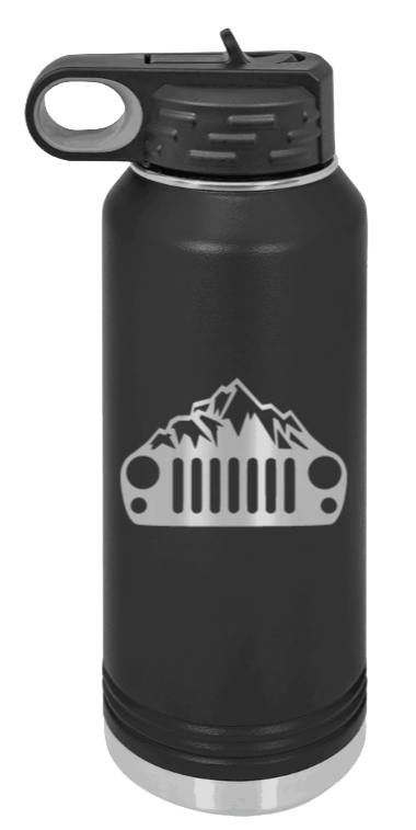 JK Mountains Laser Engraved Water Bottle (Etched)
