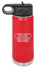 Load image into Gallery viewer, CJ Jeep Grill Laser Engraved Water Bottle (Etched)
