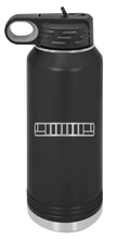 Load image into Gallery viewer, ZJ Jeep Grill Laser Engraved Water Bottle (Etched)
