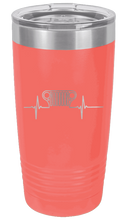 Load image into Gallery viewer, CJ Jeep Grill Heartbeat Laser Engraved Tumbler (Etched)
