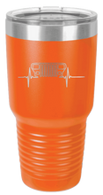 Load image into Gallery viewer, YJ Jeep Grill Heartbeat Laser Engraved Tumbler (Etched)
