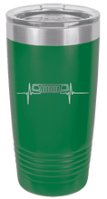 Load image into Gallery viewer, WJ Jeep Grill Heartbeat Laser Engraved Tumbler (Etched)
