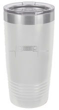 Load image into Gallery viewer, WJ Jeep Grill Heartbeat Laser Engraved Tumbler (Etched)
