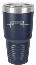 Load image into Gallery viewer, WJ Jeep Grill Heartbeat Laser Engraved Tumbler (Etched)
