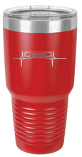 Load image into Gallery viewer, WJ Jeep Grill Heartbeat Laser Engraved Tumbler (Etched)
